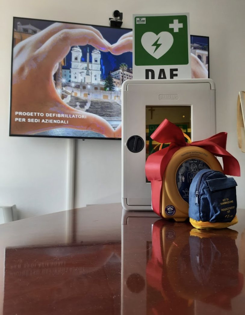 Defibrillatore DAE — progetto sedi aziendali